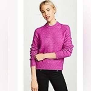 3.1 Phillip Lim inset shoulder Sweater in fuschia, size L
